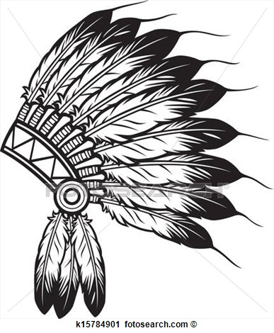 American Indian Chief Headdress Indian Chief Mascot Indian Tribal