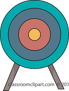 Archery Clipart   Dart Board R411e   Classroom Clipart