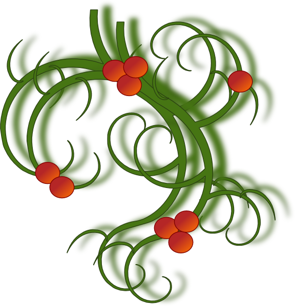 Christmas Swirls Clip Art At Clker Com   Vector Clip Art Online