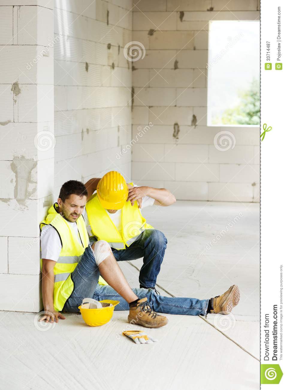 Construction Accident Royalty Free Stock Photography   Image  33714487