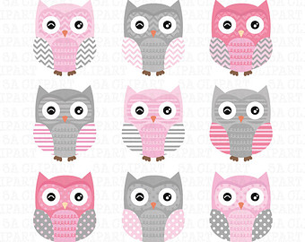 Cute Owl Clipart Owl Clip Art Pack Clipart Owls Owl Clip Art Chevron