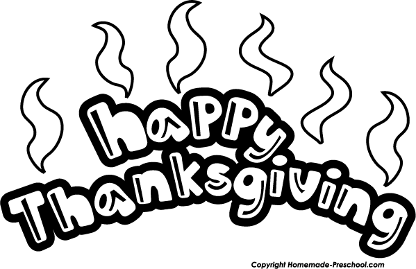 Cute Turkey Clipart Black And White Happy Thanksgiving Bw Png