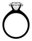 Engagement Ring Clipart Black And White   Clipart Panda   Free Clipart