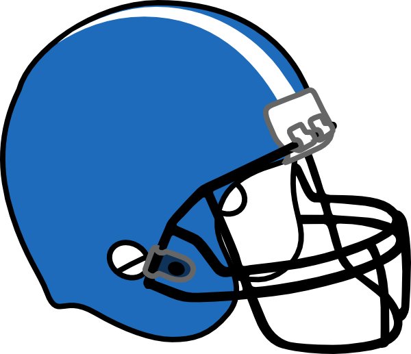 Football Helmet Blue Clip Art At Clker Com   Vector Clip Art Online    