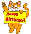 Free Birthday Cat Clipart Next Birthday Collage Previous Birthday Boy1