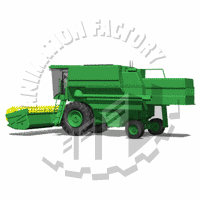 Harvester Moving Animated Clipart
