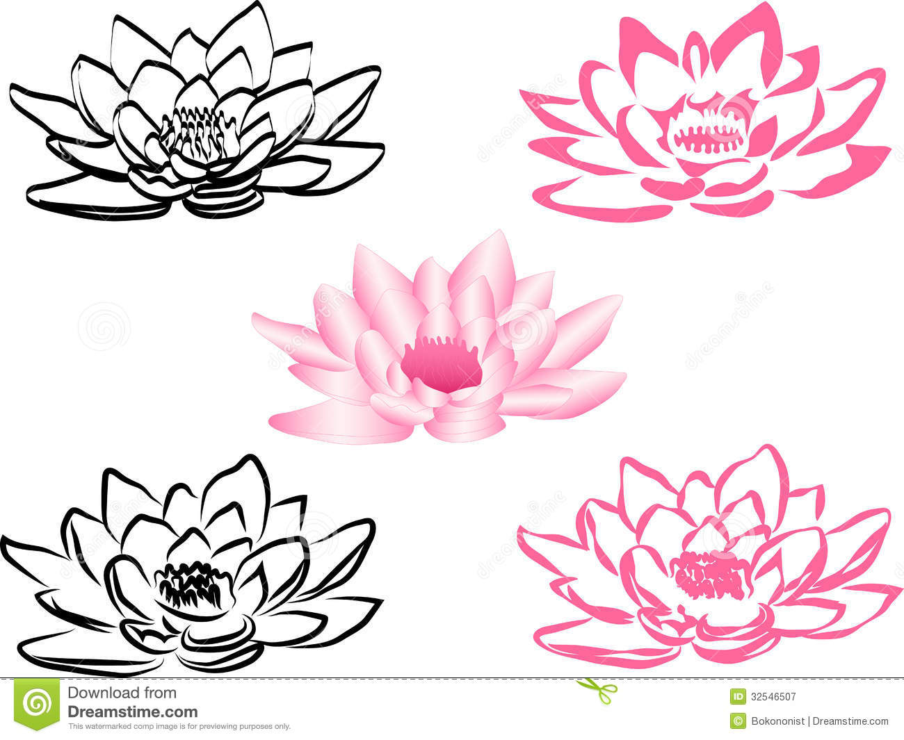 Lotus Flower Clip Art Free   School Clipart
