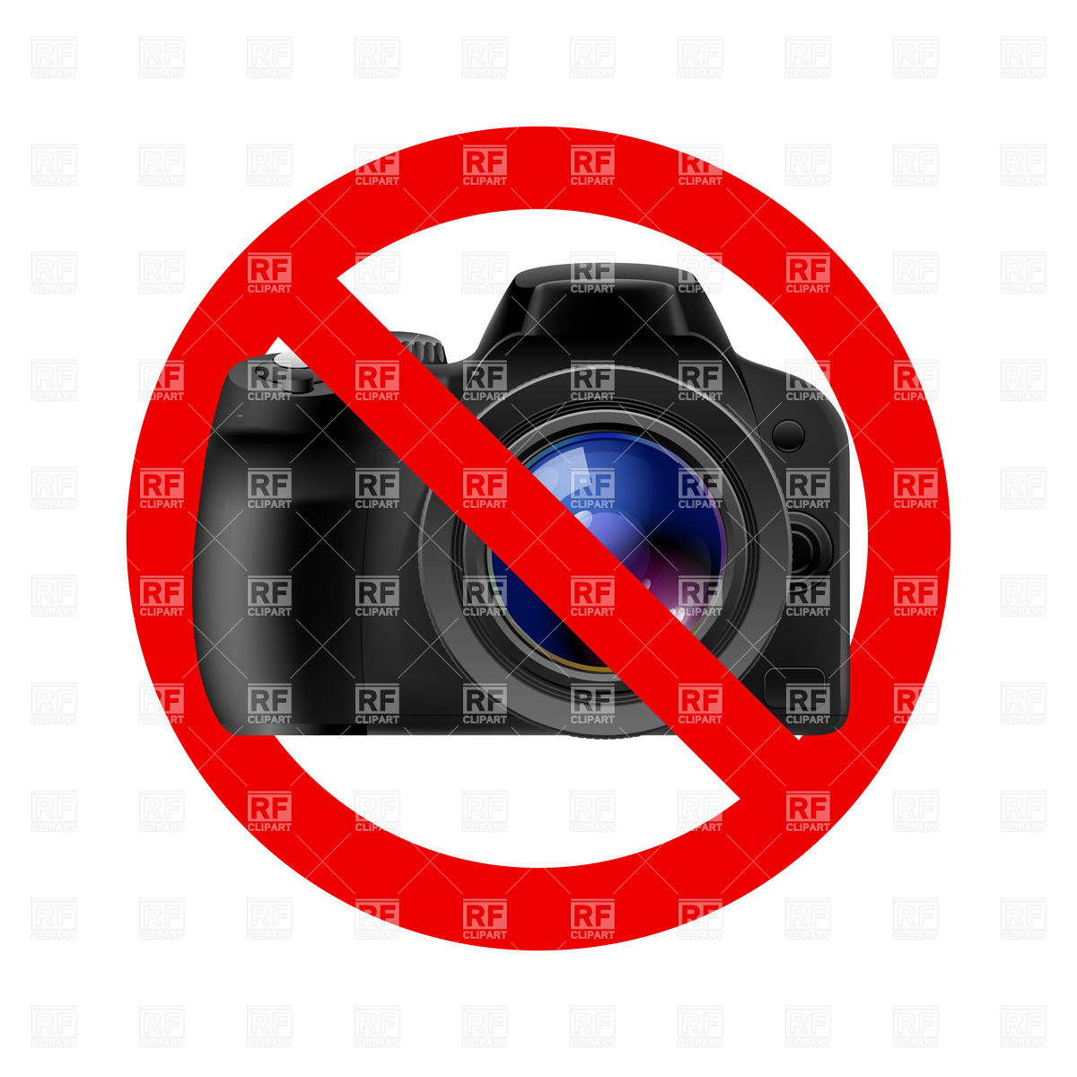 No Camera And Photo Allowed Sign Download Royalty Free Vector Clipart