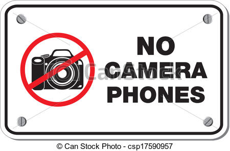 No Camera Phones Rectangle Sign   Csp17590957