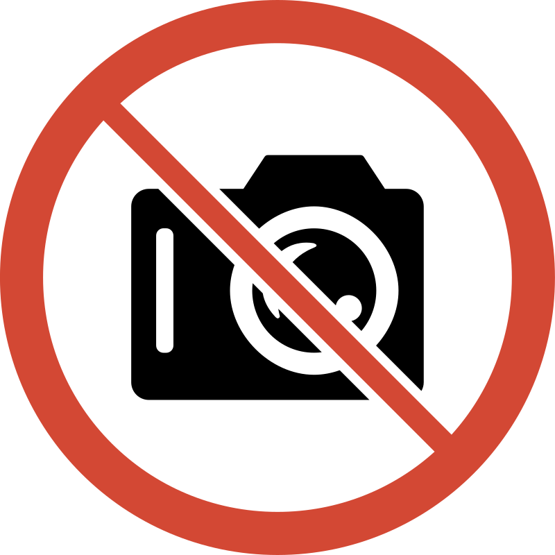 No Camera Sign By Libberry   This Is A Modified Version