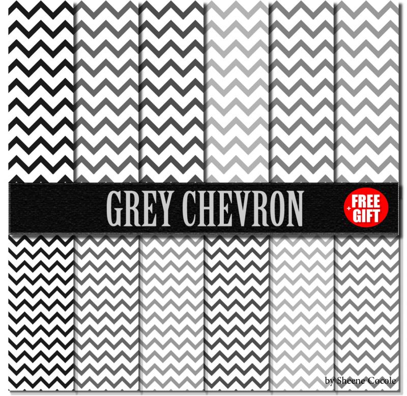     Print Grey Chevron Party Background Napkins And Grey Chevron Decor