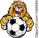 Royalty Free  Rf  Lion Mascot Clipart Illustrations Vector Graphics