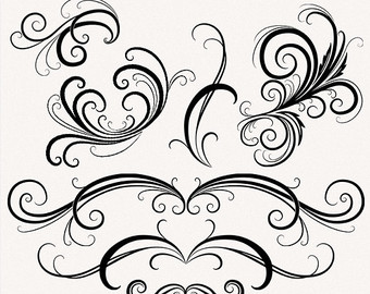 Simple Swirl Line Swirl Clip Art    Clipart