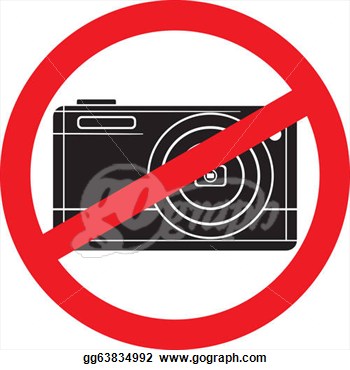 Stock Illustration   No Photography Sign No Camera  Clipart Gg63834992