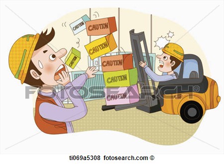 Stock Illustration Of An Illustration Of A Forklift Accident