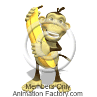     To Animated Clipart Monkey Dancing With Banana Animation Factory