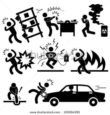 Vector Download   Car Accident Explosion Electrocuted Fire Danger    