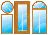 Windows And Door   Stock Illustration