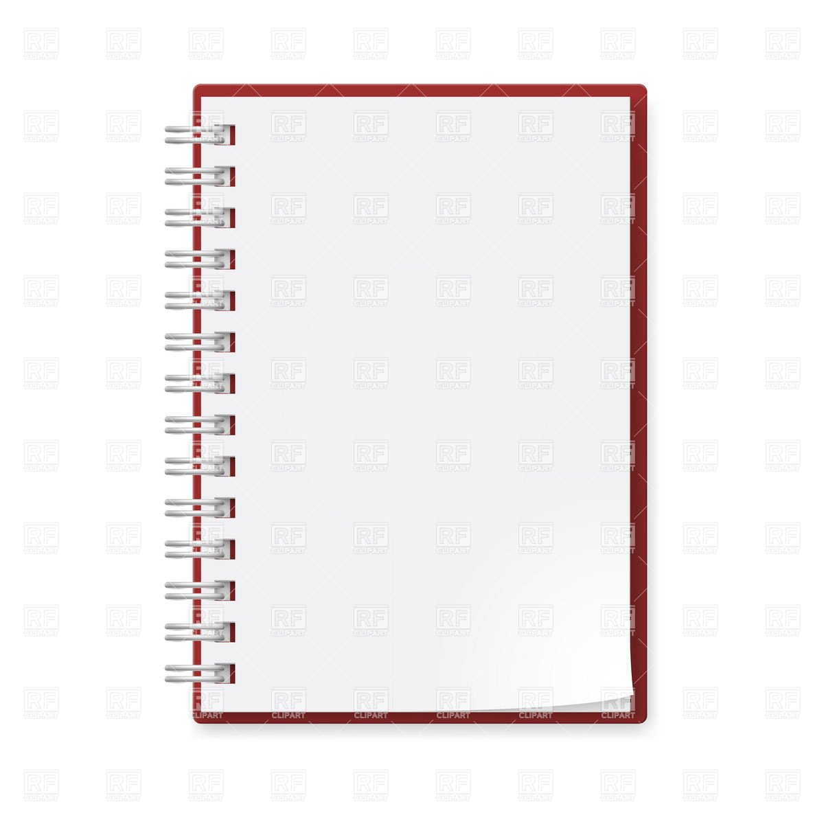 With Wire Ring Binder Download Royalty Free Vector Clipart  Eps