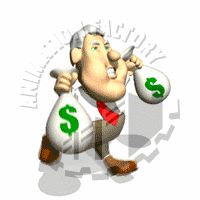 Www Animationfactory Com Greedy Businessman Running With Money