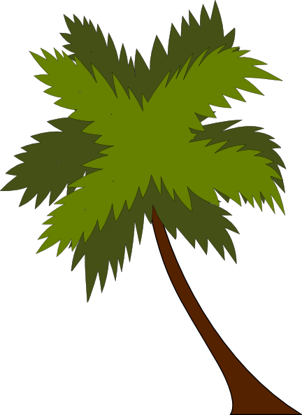 Coconut Tree Coloring Page