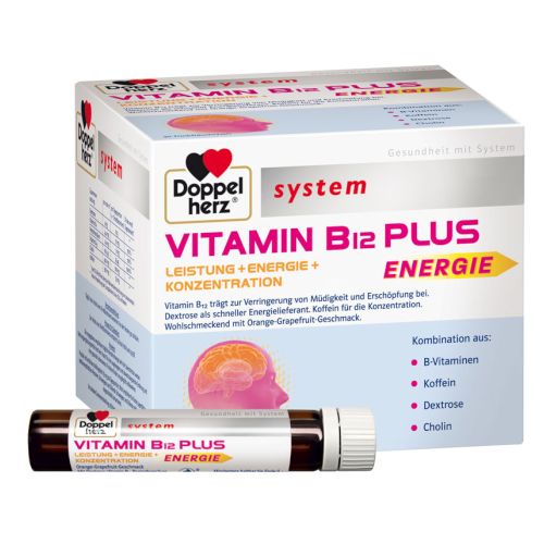 Doppelherz Vitamin B12 Plus System Trinkampullen 30x25 Ml