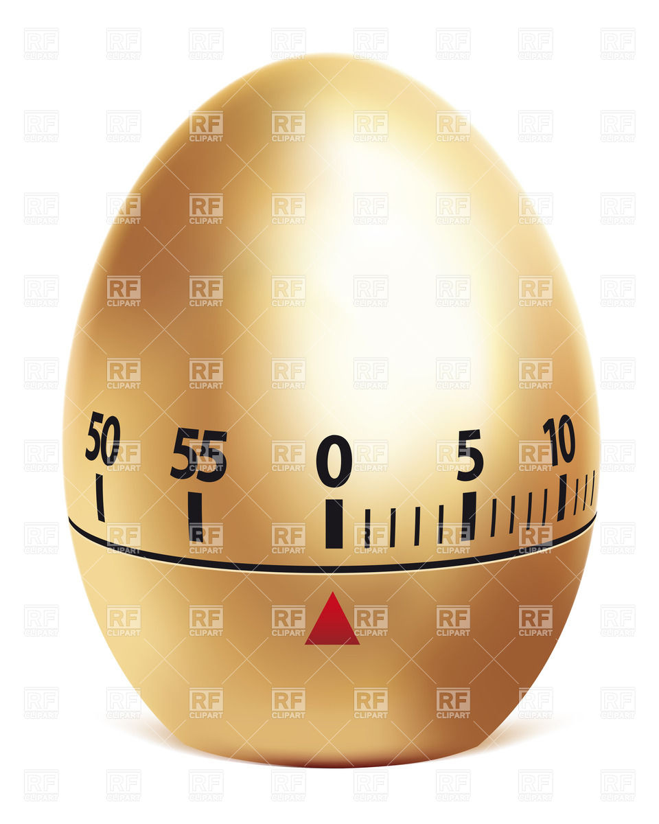 Egg Timer Isolated On White Download Royalty Free Vector Clipart  Eps