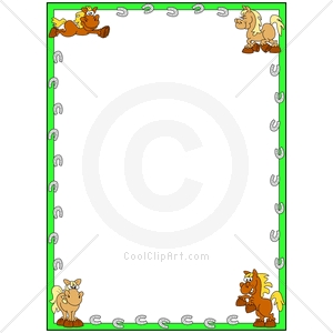 Horse Page Border Http   Www Coolclipart Com Clipart Details Php Id