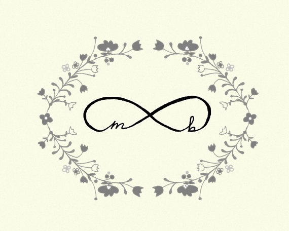 Infinity Symbol With Initials   