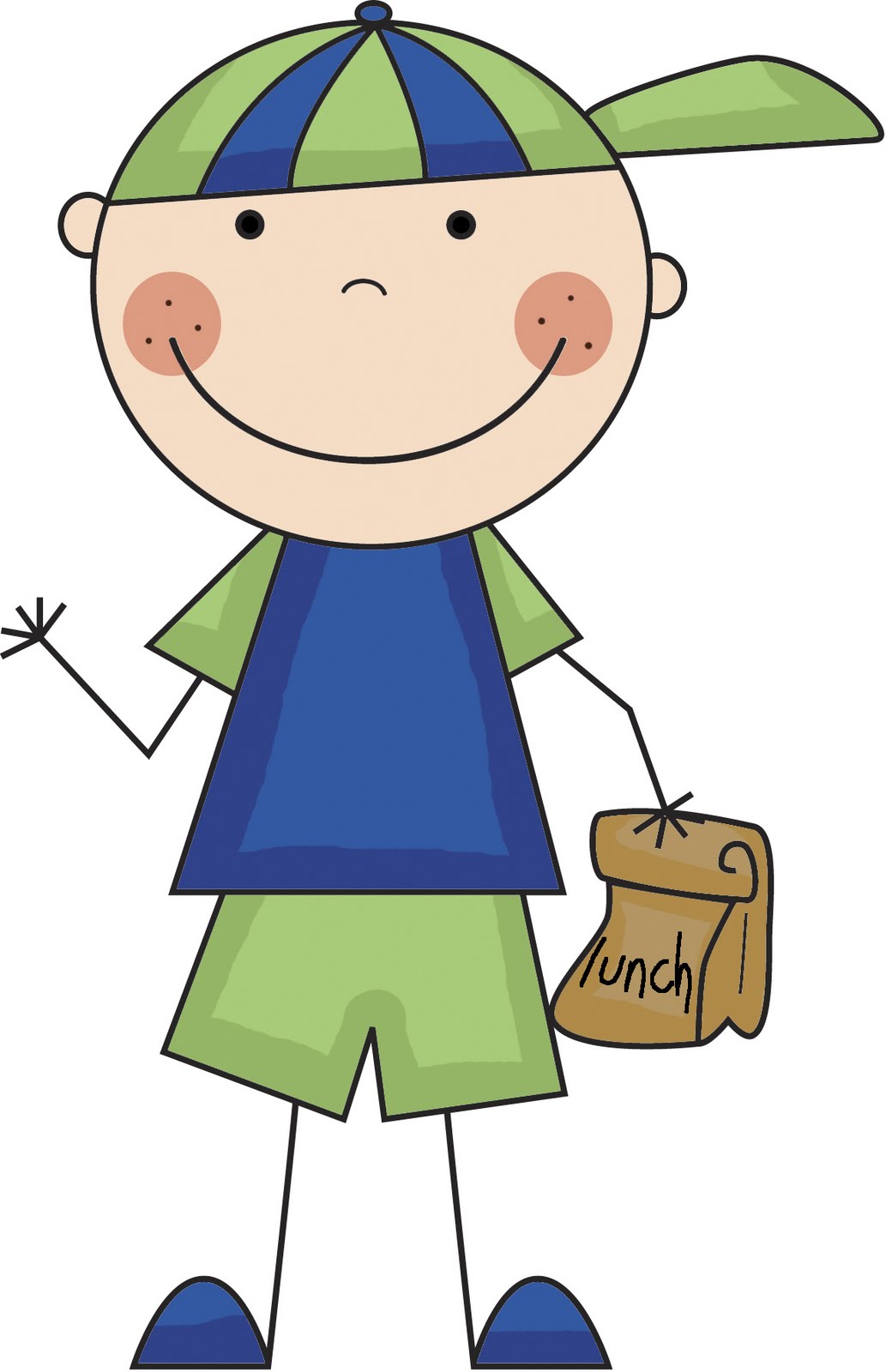 Kids Lunch Table Clipart