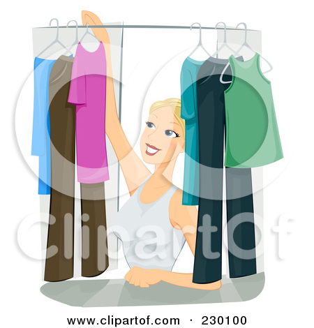 Pretty Woman Organizing Clothes In Her Closet By Bnp Design Studio