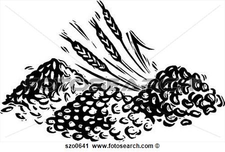 Wheat Clipart Black And White Clipart Wheat And Grains