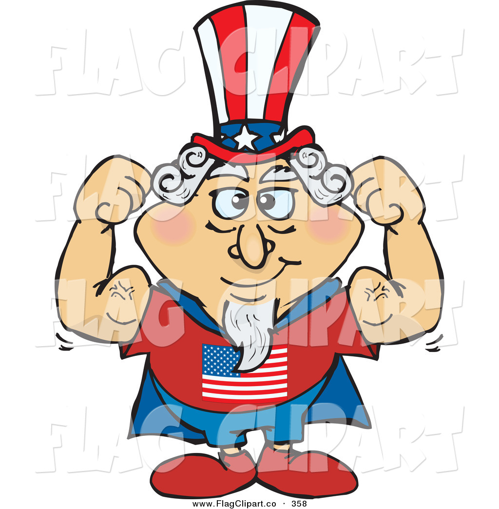 Aunt And Uncle Clipart Clip Art Of A Strong Super Uncle Sam In A Cape    