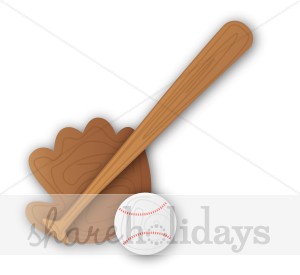Baseball Equipment Clipart