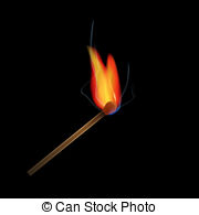 Burning Match Vector Clipart And Illustrations