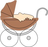 Carseat Clipart Old Fashioned Baby Buggy Clipart Vintage Blue Buggy