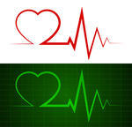     Ekg Pulse Tracing On Blue Backgroundmedical And Health Icon Clipart