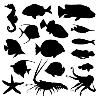 Fish Silhouette Clip Art Clipart Fish Silhouettes
