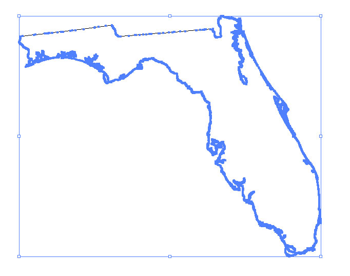 Florida Clipart Style Maps