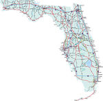 Florida Interstate Road Map   Florida Road Map With