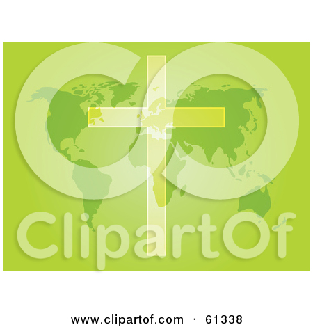 Free  Rf  Clipart Illustration Of A Transparent Christian Cross