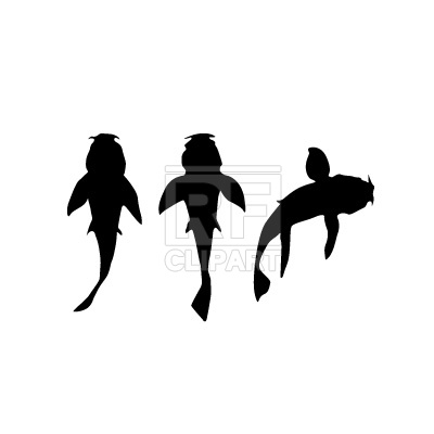 Moving Fish Silhouette 61 Download Royalty Free Vector Clipart  Eps