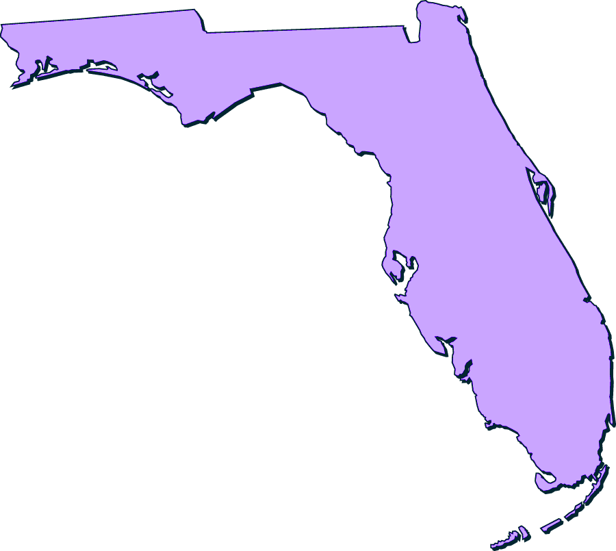 Outline Maps Florida State Map Classroom Clipart