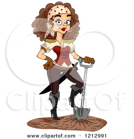 Royalty Free  Rf  Female Pirate Clipart Illustrations Vector