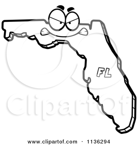 Royalty Free  Rf  Florida Map Clipart   Illustrations  1