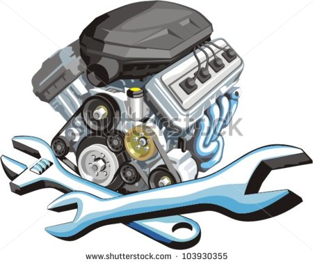 Sign Of A Car Engine Fix Stock Vector Illustration 103930355
