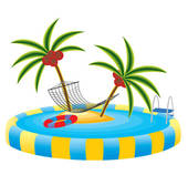 Summer Pool Party Clip Art Outdoor And Tropical Clipart