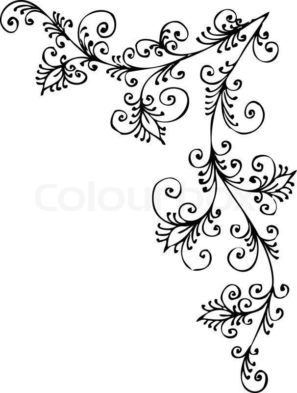 Vector Of 39 Eau Forte Black And White Swirl Pattern Decorative Vector