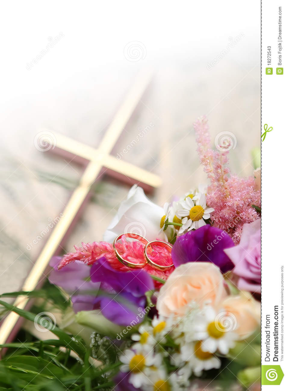 With Colorful Flowers And Cross In Background Mr No Pr No 3 1313 5