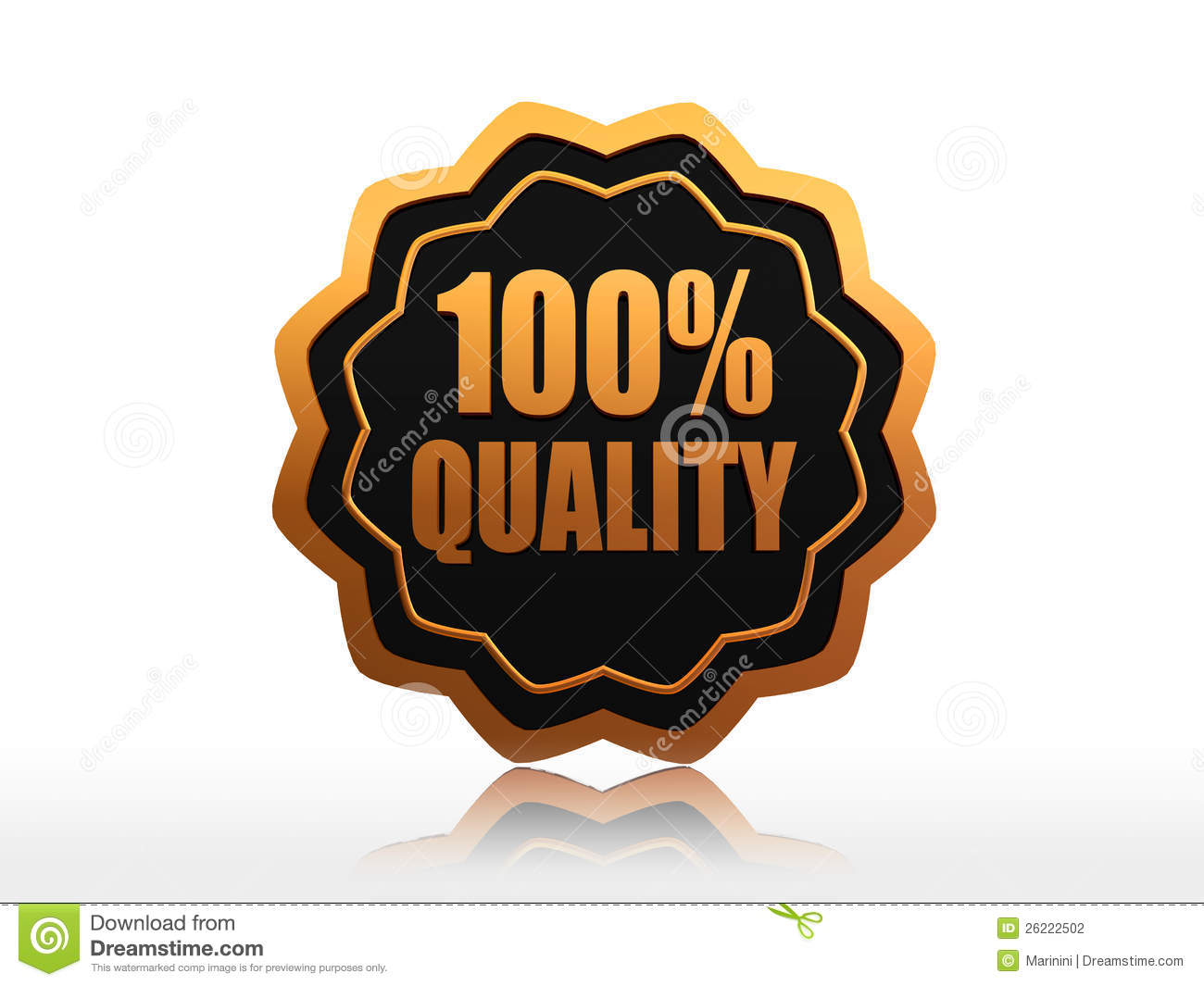 100 Percent Quality 3d Black Label With Golden Text And Elements
